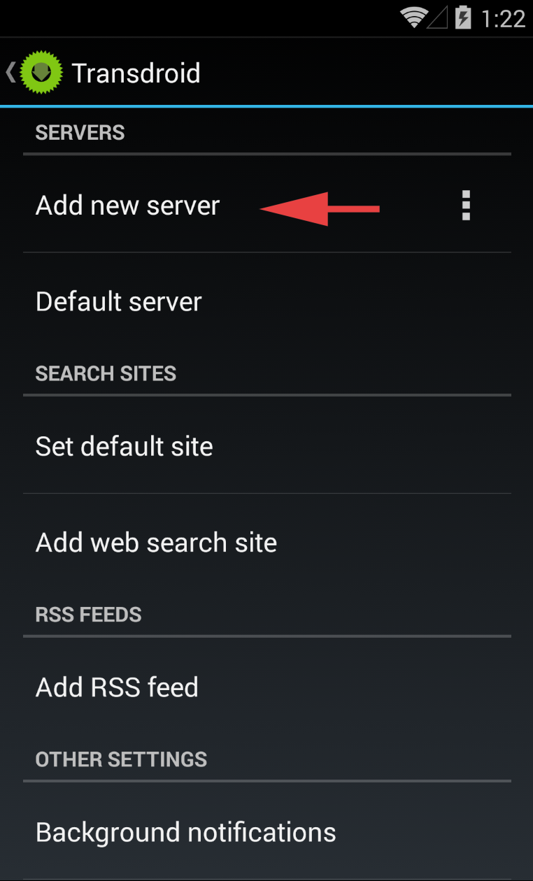 Transdroid add new server.png